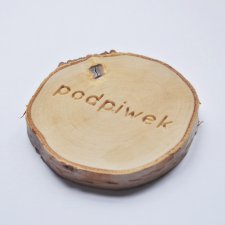 Drewniane podkładki pod piwo "podpiwek" - 4szt.