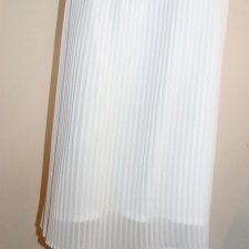 biała plisowana spódnica 42