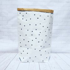 Worek papierowy  torba papierowa małe gwiazdki - 60 cm