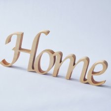 Drewniany napis "Home"
