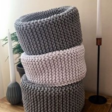 Scandi style basket -kosze sznurkowe KOMPLET