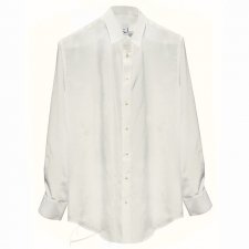 Biała klasyczna koszula jedwabna