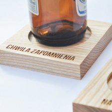 Drewniane podkładki pod piwo