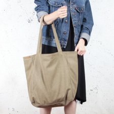 Lazy bag torba khaki / zieleń na zamek / vegan