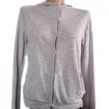 WYPRZEDAZ % Sweterek z kapturem Massimo Dutti szary