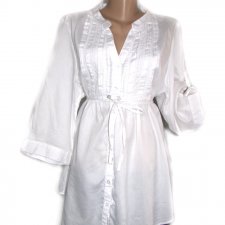 WYPRZEDAZ % Biała DUNNES z zakładkami