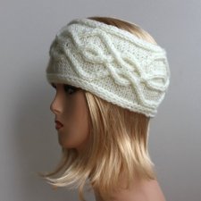 Szeroka biała opaska