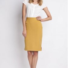 Spódnica, SP112, musztarda