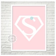 Plakat "Super girl" A4