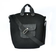 BiGGest BaG - czarna z grafitem