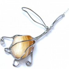 Naszyjnik: Kwiat z cytrynem