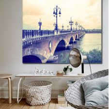 Obraz na płótnie Most w Bordeaux 100 x 100 x 2