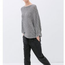 Zara 38 M czarno biały kimono