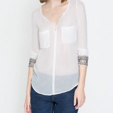 Zara 38 M ecru mgiełka biżuteryjna