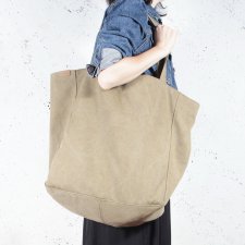 Big Lazy bag torba khaki / zieleń na zamek