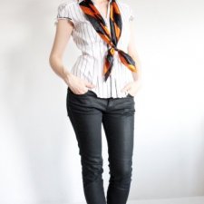 Elegancka Bluzka paski NEXT