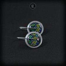 Circles Olive Folk Mini - krótkie kolczyki