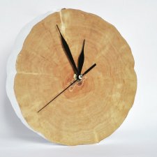 Zegar z drewna - plaster drewna