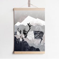 Plakat "Nordic reindeers"