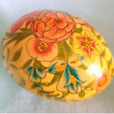❀ڿڰۣ❀ Papier-mâché ❀ڿڰۣ❀ Hipnotyzujące wzory i kolory ❀ڿڰۣ❀ Puzdro jajo. Ręcznie wykonane i malowane