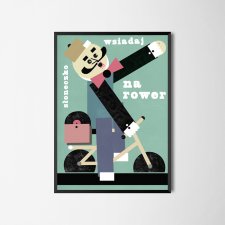 Plakat - Słoneczko, wsiadaj na rower, B2 (680x480), proj. Jakub Zasada