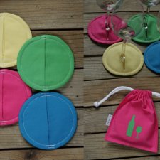 Podkładki pod kieliszki na wino