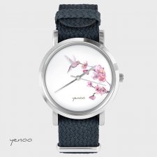 Zegarek, bransoletka - Koliber - grafitowy