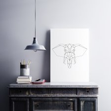 Obraz Słoń ORIGAMI