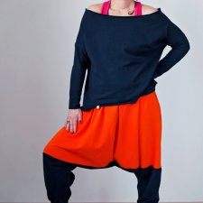 CZARNA BLUZKA typu oversize MoreLove ASANA SUMMER rozm.L