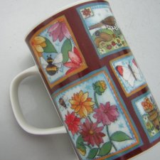 the garden  Dunoon  design by Louise Rawlings Fine Bone China Made in England