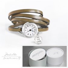 - 20 % Prezent - Zegarek - Live-Love-Lought - taupe