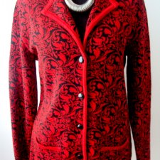 CZERWONO - CZARNY SWETER