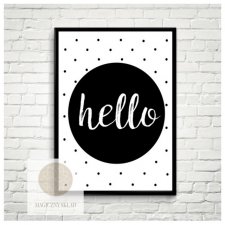 Plakat "Hello" A3