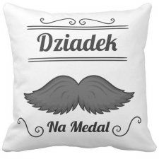 Poduszka Dzień Babci i Dziadka Dziadek na medal 6701