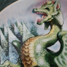 crown 1992  - spring  by John.  j. woodward - enchantica - kolekcjonerski talerz porcelanowy