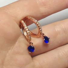 Kółeczka różowe złoto