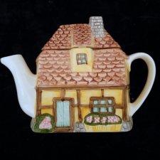 ❀ڿڰۣ❀ IMBRYK DOMEK ❀ڿڰۣ❀ Ręcznie malowana porcelana ❀ڿڰۣ❀ Kolekcjonerski.