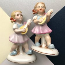 Starej daty figurki  ❀ڿڰۣ❀  Siostry ❀ڿڰۣ❀ Ręcznie malowane ❀ڿڰۣ❀