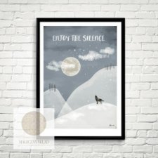 Plakat "Enjoy the silence" A3