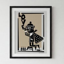 Plakat.  "LOVE" A3