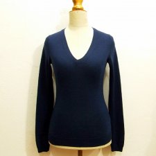 Granatowy w serek merino