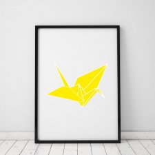 plakat. żółty ptak (format A3)