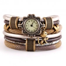 Zegarek - bransoletka z małym kotkiem