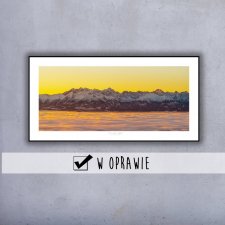 Plakat 100x50 w oprawie - panorama Tatry kolor_16