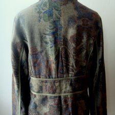 CARLA - WZORZYSTY  ŻAKIET Z JEDWABIEM