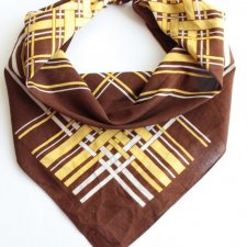 Bawełniana chusta vintage żółte wzory