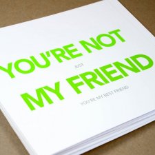 "Not my Friend" Kartka