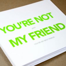 "Not my Friend" Kartka