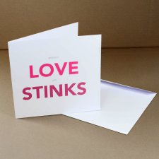"Love stinks" Kartka