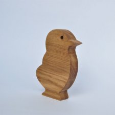 Drewniany kurczaczek 10cm, ozdoby wielkanocne z drewna